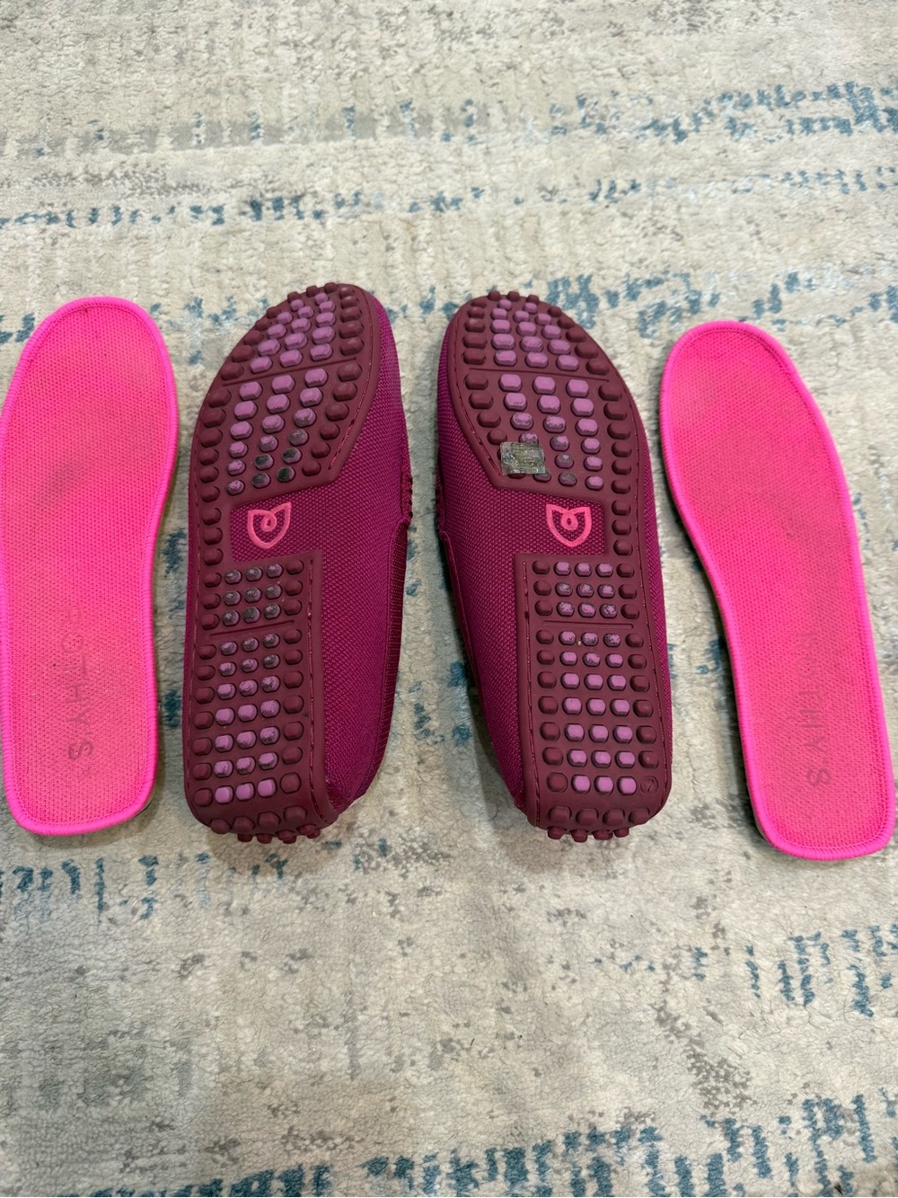 Rothy's Raspberry-Magenta Slip-On Loafers - Picture 3 of 3